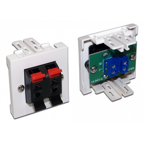 Вставка Mosaic 45x45 акустическая, 2 пары разъемов, белая